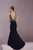 Tiffany Homecoming - Mesmeric Beaded V-neck Jersey Dress 46077 In Blue