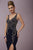 Tiffany Homecoming - Mesmeric Beaded V-neck Jersey Dress 46077 In Blue