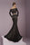 Tiffany Homecoming - Classy Embellished Lace Two-Piece Evening Gown 46084 In Black and Neutral