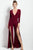 46089 Deep V-Neck Long Sleeve Jumpsuit