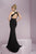 Tiffany Designs - Embellished High Halter Evening Dress 46089 In Black