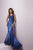 Tiffany Homecoming - Elegant Lace Applique Trumpet Long Evening Gown 46090 In Red and  Neutral