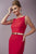 Tiffany Homecoming - Statuesque Bateau Trumpet Long Evening Gown 46092 In Red