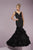Tiffany Homecoming - Lavishly Chic Organza Mermaid Evening Gown 46093 In Black
