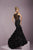 Tiffany Homecoming - Lavishly Chic Organza Mermaid Evening Gown 46093 In Black