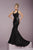 Tiffany Homecoming - Bold Scoop Neck Sequined Dress 46094 In Black