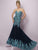 Tiffany Homecoming - 46096 Strapless Metallic Lace Mermaid Gown in Blue