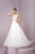 Tiffany Homecoming - Luxurious Beaded Illusion Neck Silky Chiffon A-line Dress 46101 In White