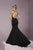 Tiffany Homecoming - Halter Beaded Shoulder Sleeve 46106 in Black and Gold