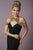 Tiffany Homecoming - Halter Beaded Shoulder Sleeve 46106 in Black and Gold
