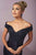 Tiffany Homecoming - Crystal Encrusted Off-Shoulder Mermaid Evening Gown 46108 in Black