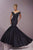 Tiffany Homecoming - Crystal Encrusted Off-Shoulder Mermaid Evening Gown 46108 in Black