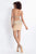 Rachel Allan - 4614 Bejeweled High Halter Cutout Sheath Dress in Gold