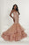 Tiffany Designs - 46172 Beaded Deep Sweetheart Tulle Mermaid Dress In Pink