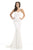 Johnathan Kayne - 461 Sequined Strapless Mermaid Gown in White