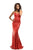 Johnathan Kayne - 461 Sequined Strapless Mermaid Gown in Red