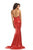 Johnathan Kayne - 461 Sequined Strapless Mermaid Gown in Red