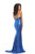 Johnathan Kayne - 461 Sequined Strapless Mermaid Gown in Blue