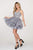 Rachel Allan - 4622 Ornate Bodice Tiered Flounce Dress