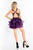 Rachel Allan - 4622 Ornate Bodice Tiered Flounce Dress