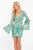 Rachel Allan - 4623 Illusion Angel Sleeve Sequined Cutout Dress in Green