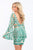 Rachel Allan - 4623 Illusion Angel Sleeve Sequined Cutout Dress in Green