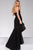 JVN46289 Strapless Ruffled Fitted High Low Dress