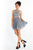 Rachel Allan - 4629 Two Piece Beaded Sheer Halter Chiffon A-line Dress in Silver