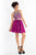 Rachel Allan - 4629 Two Piece Beaded Sheer Halter Chiffon A-line Dress in Purple