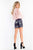 Rachel Allan - 4630 Sequined Sheath Cocktail Dress with Fur Jacket in Pink and Gray