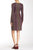 Leota - 2451 Long Sleeved Printed Short Dress in Multi-Color and Print