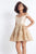 Rachel Allan - 4636 Off-Shoulder Fitted A-Line Cocktail Dress