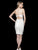 Terani Couture - 1611C0042A Bedazzled Modified Sweetheart Sheath Dress in White