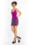 Rachel Allan - 4641 Bead Embellished Sweetheart Fitted Dress in Purple and Gray