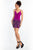 Rachel Allan - 4641 Bead Embellished Sweetheart Fitted Dress in Purple and Gray