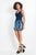 Rachel Allan - 4641 Bead Embellished Sweetheart Fitted Dress in Blue