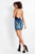 Rachel Allan - 4641 Bead Embellished Sweetheart Fitted Dress in Blue