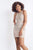 Rachel Allan - 4648 Bead Adorned Illusion Jewel Cutout Dress in Silver