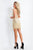 Rachel Allan - 4651 Sequined Sweetheart Fringe Sheath Dress in Gold