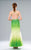 Lara Dresses - 2744 Ombre Ornate Trumpet Gown In Green