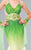 Lara Dresses - 2744 Ombre Ornate Trumpet Gown In Green