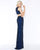 Cassandra Stone - 4672A Two Piece Sequined Stone Dress In Blue