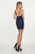 Rachel Allan - 4674 Fully Beaded Matte Satin Dress With Overskirt in Blue