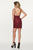 Rachel Allan - 4674 Fully Beaded Matte Satin Dress With Overskirt in Red
