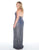 Mac Duggal - 4674F Sequined Halter Neck Sheath Dress In Gray
