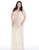Mac Duggal - 4674F Sequined Halter Neck Sheath Dress In Neutral