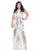 Mac Duggal - 4676F Sparkling Sequined Illusion Jewel Sheath Dress In Silver and Neutral