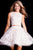 46800 Two Piece Embroidered Short Dress