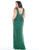 Mac Duggal - 4680F Sequined Plunging V-neck Sheath Dress In Green