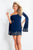 Rachel Allan - 4681 Off-Shoulder Bell Sleeves Dress In Blue
